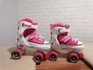Top HUDORA Roller Inliner Skate*Rollschuhe*Pink verstellbar 32-35