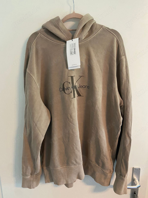 calvin klein hoodie beige