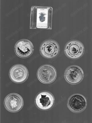 Australien 10 X Silbermünzen 10 X 1 X Unze 999 1000 Feinsilber 