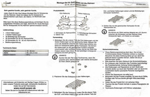 Montage-Set für Solarpanels mit Alurahmen (4 Sets vorhanden)