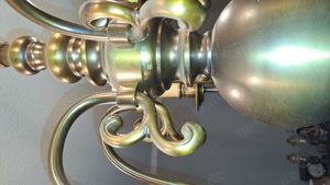 6 armiger flämischer Kronleuchter Messing mit Doppeladler - Kein Versand ! Bild 5