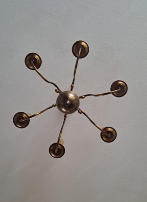 6 armiger flämischer Kronleuchter Messing mit Doppeladler - Kein Versand ! Bild 6