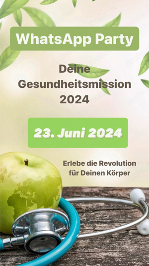 WhatsApp Party "Deine Gesundheitsmission 2024"