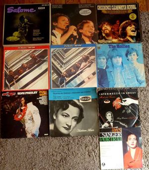 16 LP Simon Garfunkel,Elvis, Hollis,The Beatels,+ ca. 225 Singels