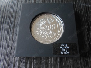 100 Euro Silber Münze Frankreich 2019 Marianne im Blister 