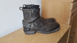 Boots grau von Rock Rebel EU 43 by EMP Thunder Road