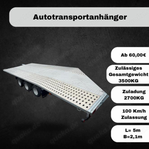 Autotransportanhänger 3,5t 