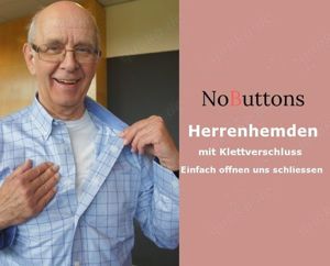 Nobuttons Hemd einfach offnen und schliessen