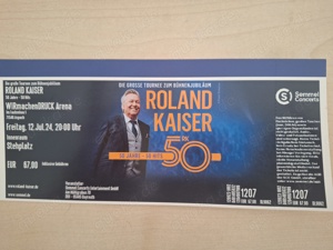 Roland Kaiser Konzertkarte  Aspach