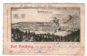 Bad Harzburg, Ansichtskarte aus hochwertigem Büttenpapier
