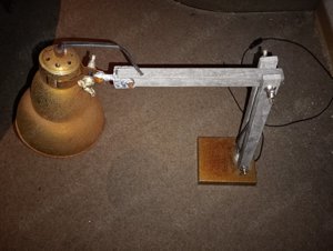 Alte Vintage Gelenklampe Industrielampe Werkstattlampe Modell CT12022