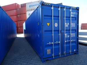 40  HC Schiffscontainer Seecontainer Lagercontainer in RAL 5010 enzianblau neu