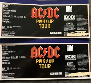 Zwei ACDC Tickets Hannover 31.7.24