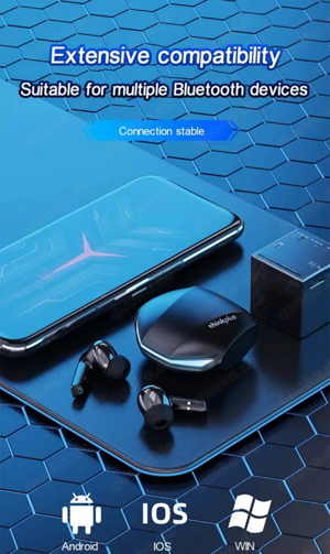 NEU & OVP *Original* LENOVO GM2 Pro Bluetooth-Kopfhörer Schwarz Bild 7