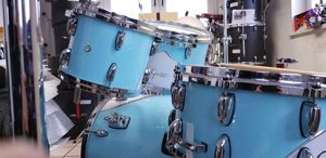 Schlagzeug Gretsch Renown 57 Motor City Blue 4-teilig inkl. Hardware und Hocker
