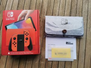 NEU! Nintendo Switch OLED Mario Red mit Zubehör