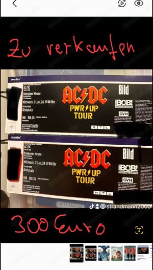 2 Tickets für die AC DC PWR up Tour 