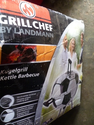 Weber  Landmann Grill Holzgrill Neu Fussball WM 40 cm Rost org. karton