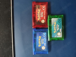 Pokemon Reproduktionen Spiele GBA Gameboy Rubin Saphir Smaragd 