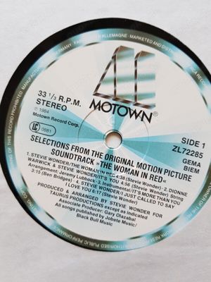 Stevie Wonder - The woman in red *Original Motion Picture Soundtrack *LP v.1984 Bild 5 Stevie Wonder - The woman in red *Original Motion Picture Soundtrack *LP v.1984 Bild 5