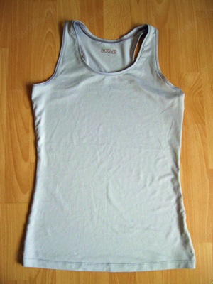 Sportoberteil Oberteil Top Gr. S 36 hellblau