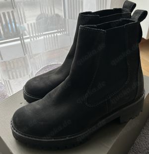 Timberland Damenschuhe Courmayeur Valley Chalsea black Nubuck, Gr. 9