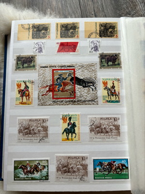 alte Briefmarken Alben mit Briefmarken  Bild 5