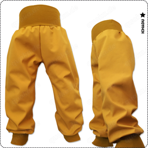 Softshellhose gr. 110 senfgelb Outdoorhose Thermohose Pumphose handmade kind