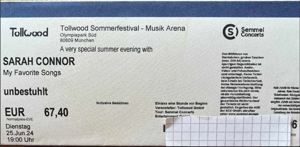 SARAH CONNER - Tollwood München - 25.06.2024 - 2 Tickets abzugeben