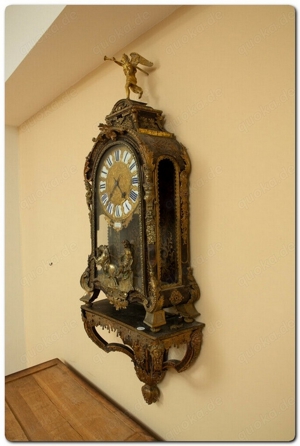 Signierte grosse Boulle Uhr Signiert Lemenu a Paris Pendule Uhr Tischuhr