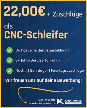 CNC-Schleifer (m w d) im Raum Lindenberg im Allgäu