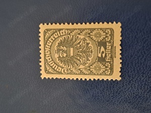 Briefmarke Deutschösterreich 5 Heller 