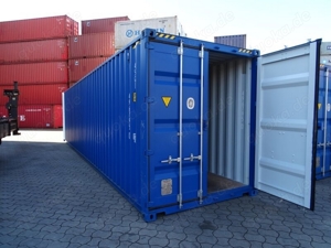 40  HC Schiffscontainer Seecontainer Lagercontainer in RAL 5010 enzianblau neu