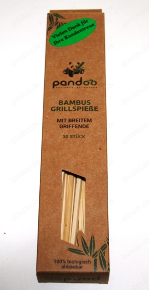 NEU - Bambus Grillspieße - Sticks - Grillen - 30 Stück - PANDOO