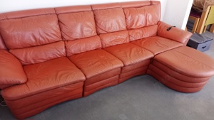 Ledersofa 4 Sitzer von himolla mit Relaxfunktion