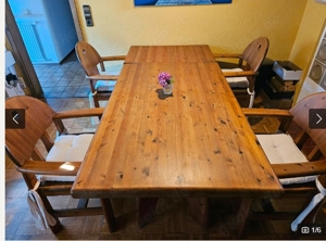 Wasa Esstisch aus Massivholz + 6 Stühle