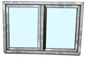 Kunststofffenster Fenster,neu 150x100 cm (bxh) 2-fl Mooreiche