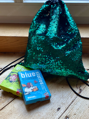 Blue und Green Stories Spiel Moses Verlag plus Rucksack