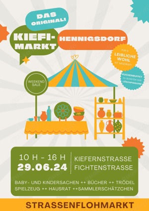 Kiefi-Markt Straßenflohmarkt   Trödelmarkt   Kinderbasar