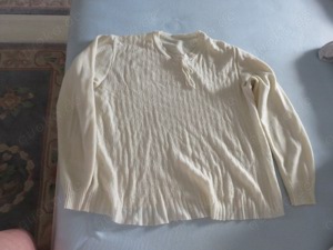 Pullover, weiß, Größe 40 zu verschenken