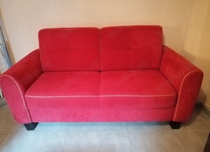 Rotes Sofa   rote Couch, sehr guter Zustand   Gelsenkirchen 