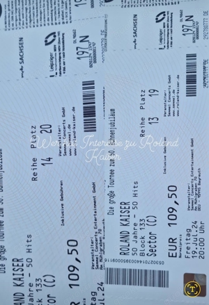 Roland Kaiser Konzerttickets Leipzig