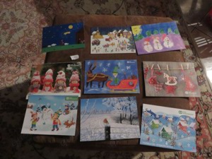 Weihnachtskarten zu verschenken