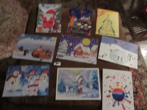 Weihnachtskarten zu verschenken