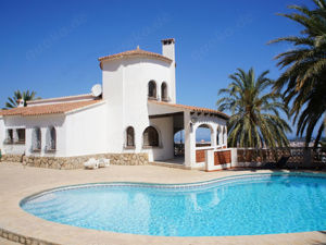 Spanien Ferienhaus Costa Blanca privater Pool und Meerblick zu vermieten