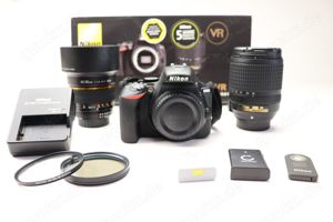 Nikon D5600 24.2MP Digitalkamera Kit m. 2 Objektiven 100 Auslsungen Fotoapparat