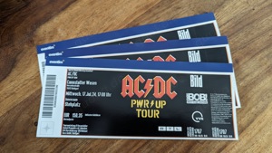 3 ACDC Tickets für Stuttgart am 17.07.24