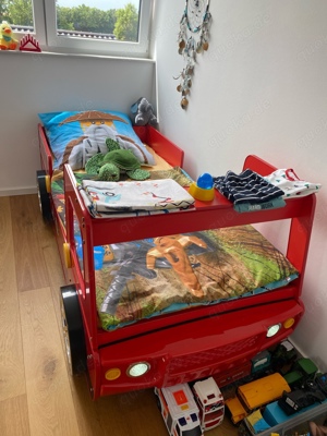 Kinderzimmer mit Bett Feuerwehr 