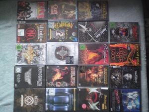 19x Musik DVD Hardrock-Metal