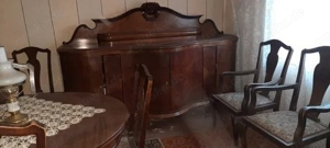 LENGYEL Möbel, Massivholz, geschnitzt, gebogen, Zwischenkriegszeit